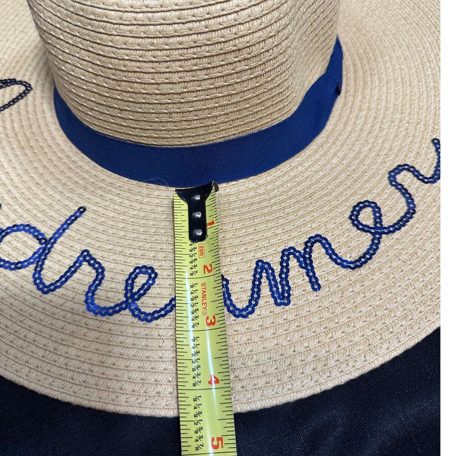 Large Brim Beach Sun Hat "Daydreamer" — image 2 of 8